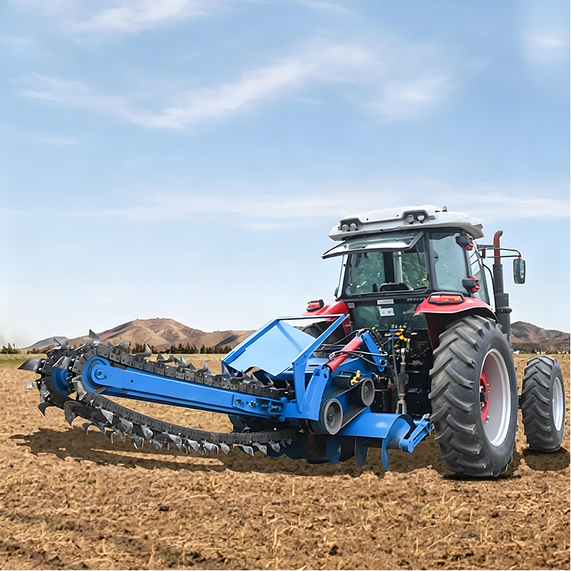 Farming Agriculture Land - Agricultural Tractor Trencher Machine Hydraulic Ride