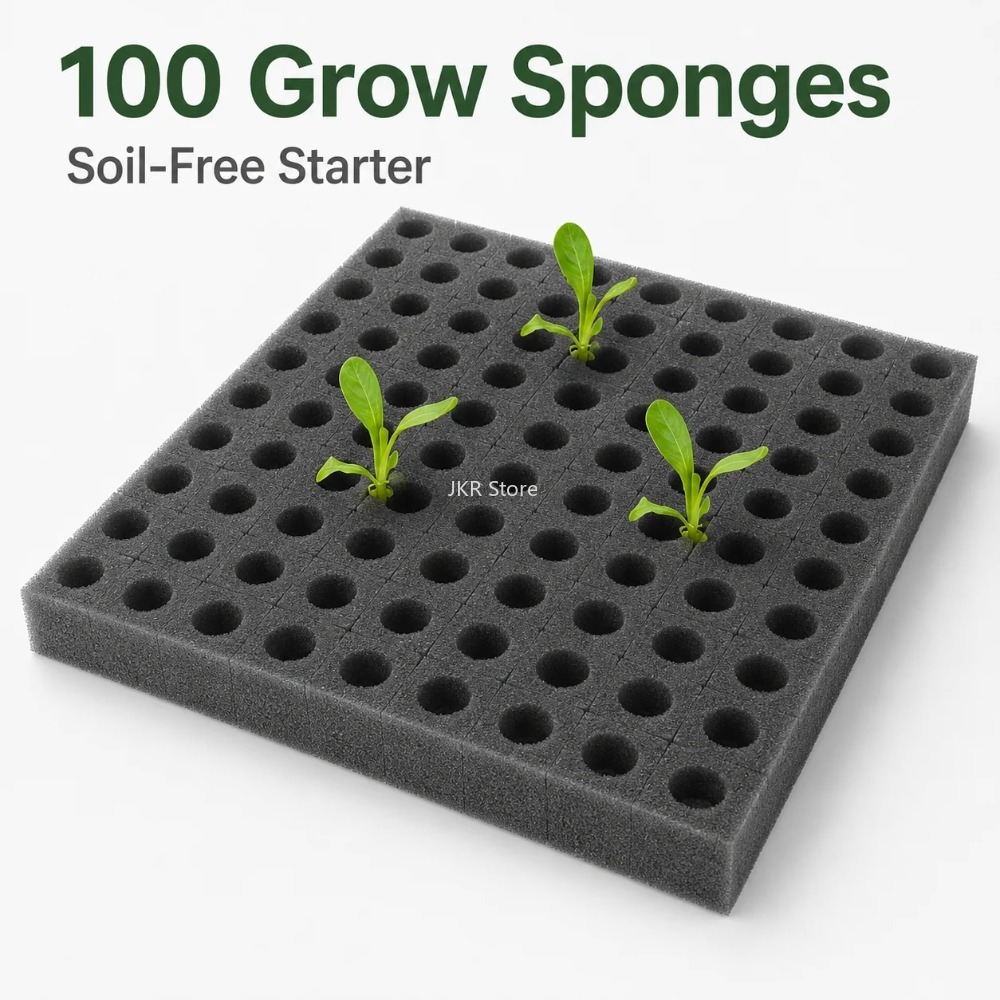 100Pcs Hydroponic Plant Sponge - Nursery Plug Tray review and price