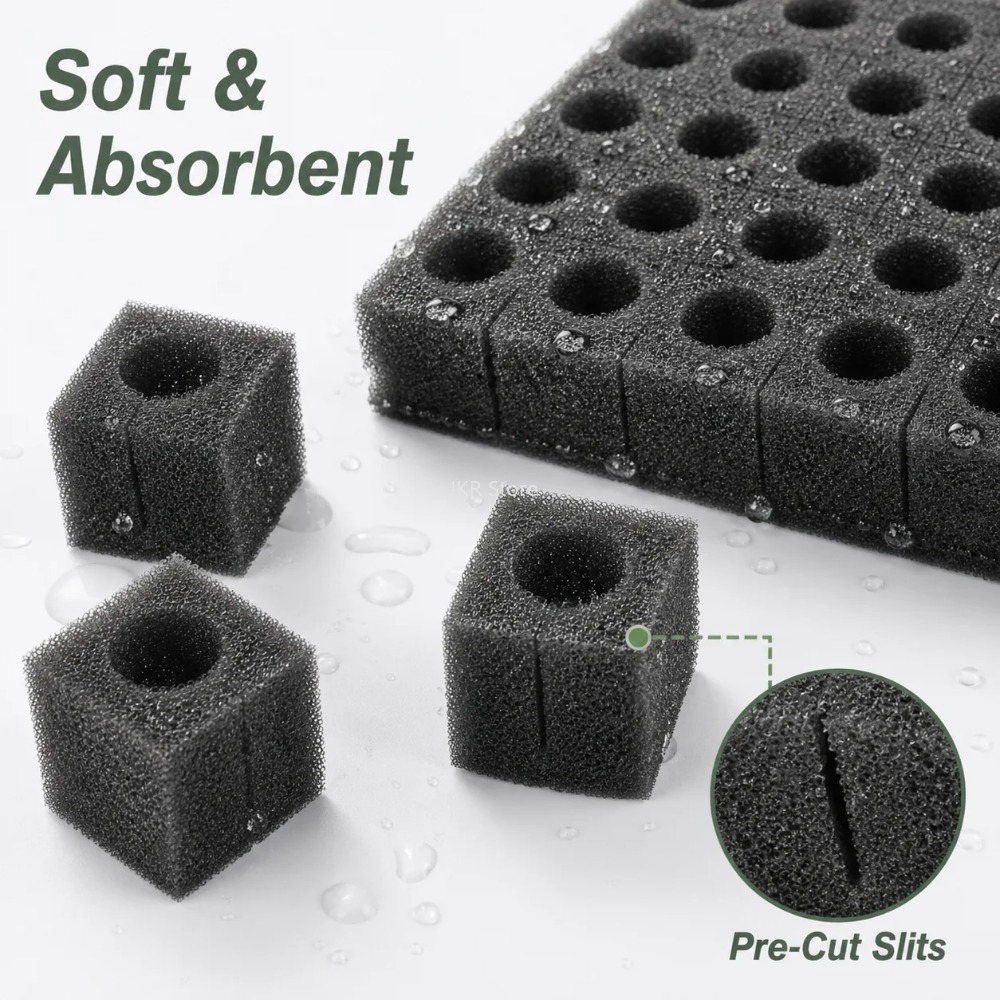 100Pcs Hydroponic Plant Sponge - Nursery Plug Tray review and price