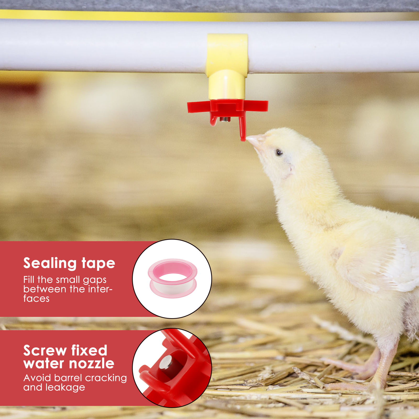 30Pcs Chicken Waterer Nipple D - Chicken Nipple Drinker review and price