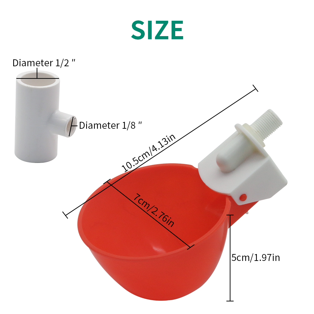 5/10/20Pcs Plastic Poultry Dri - Chicken Nipple Drinker review and price
