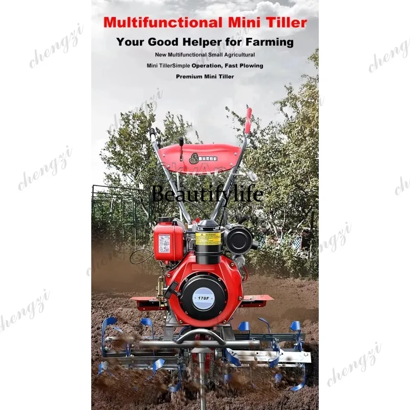 a55  New Mini Rotary Tiller Ho - Farming Agriculture Land review and price