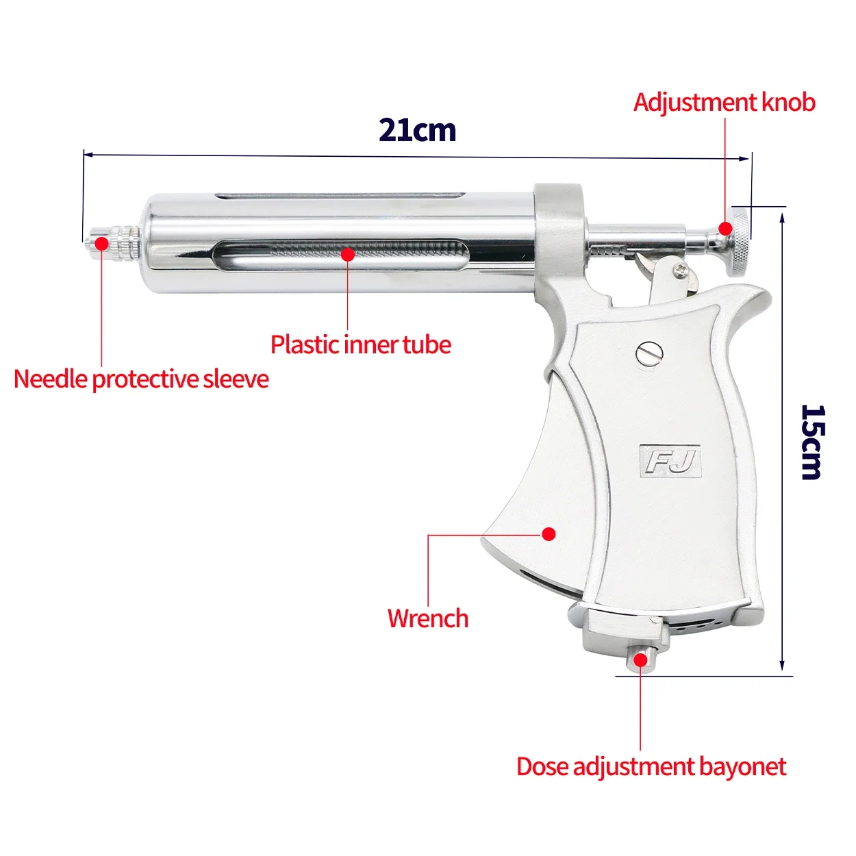 50ml Semi-automatic Adjustable - Veterinary Syringe Gun review and price