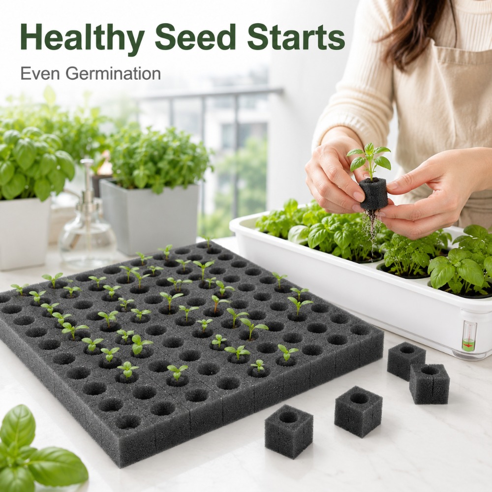 100Pcs Plant Sponge Sheet Hydr - Nursery Plug Tray review and price