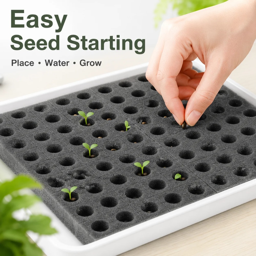 100Pcs Plant Sponge Sheet Hydr - Nursery Plug Tray review and price