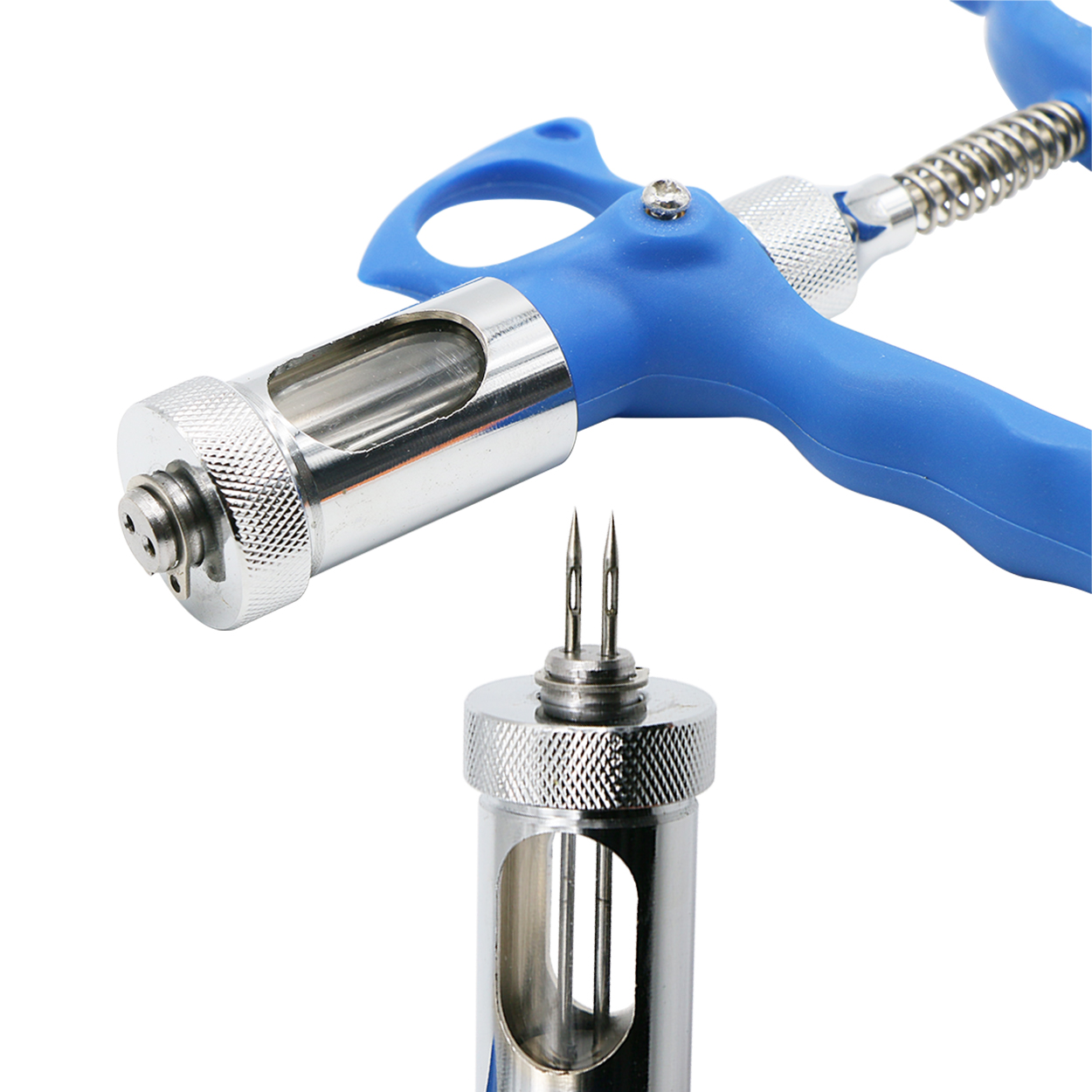 1 Pc 5ml Double Needle Poultry - Veterinary Syringe Gun review and price