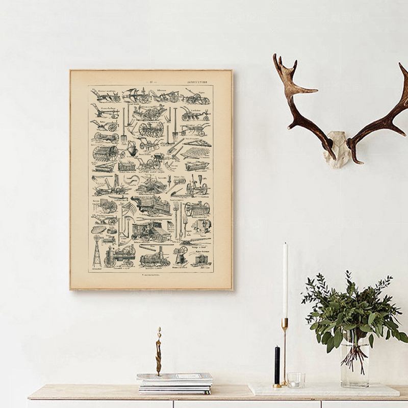 Farming Equipment Agricultural - Agriculture Farming Poster review and price
