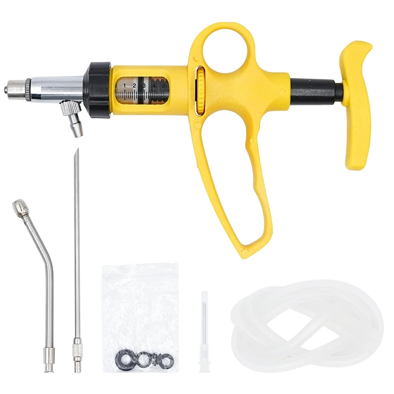 1 Set 5Ml/10Ml Adjustable Cont - Veterinary Syringe Gun review and price