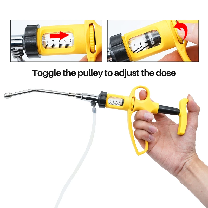 1 Set 5Ml/10Ml Adjustable Cont - Veterinary Syringe Gun review and price