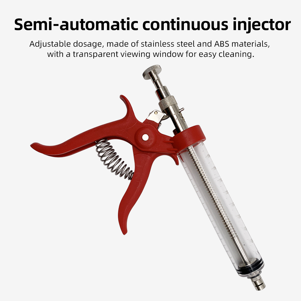1 Pc Animal 50ml Continuous In - Veterinary Syringe Gun review and price